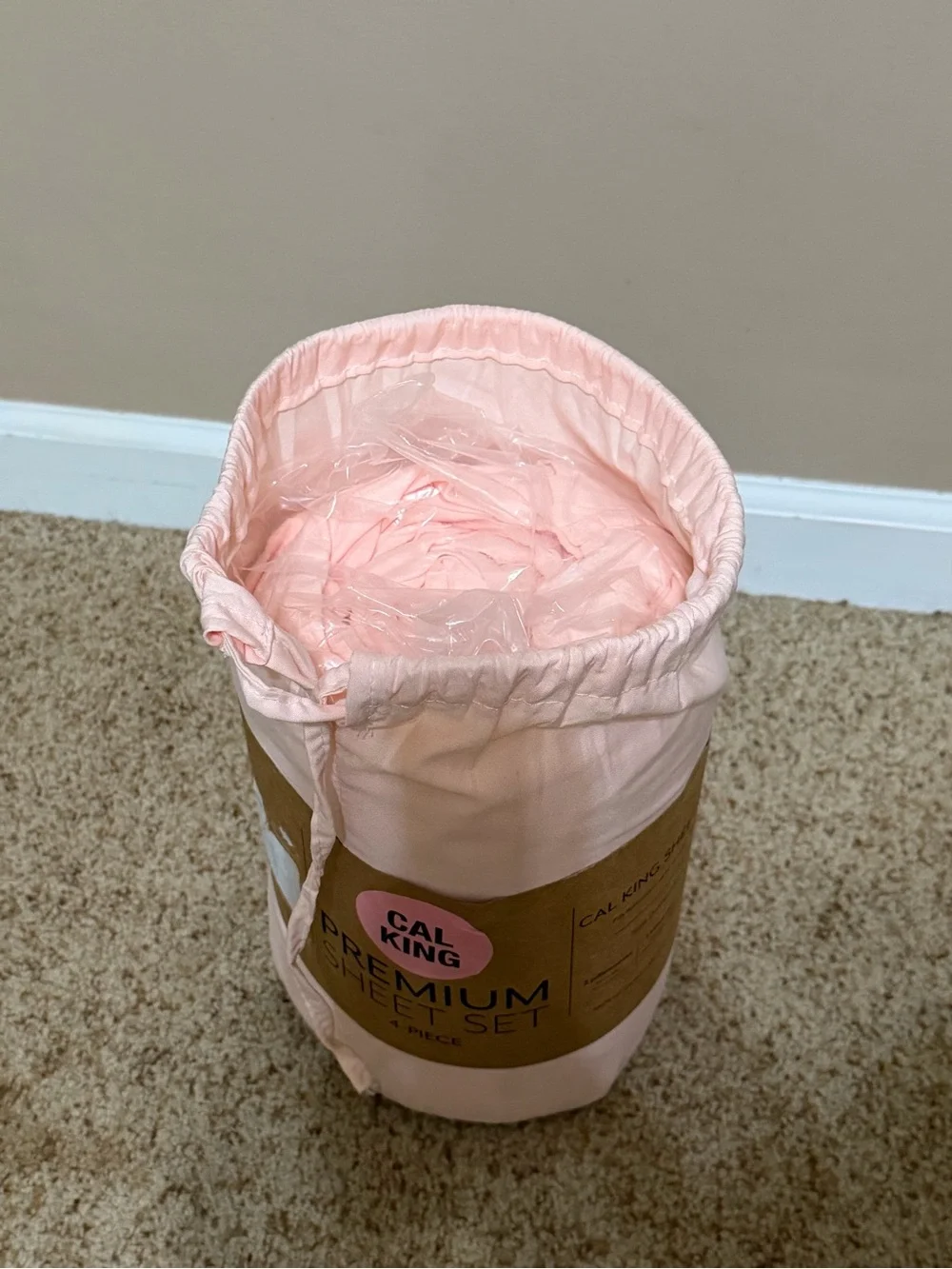 Soft Pink Sheet Set-Cali King